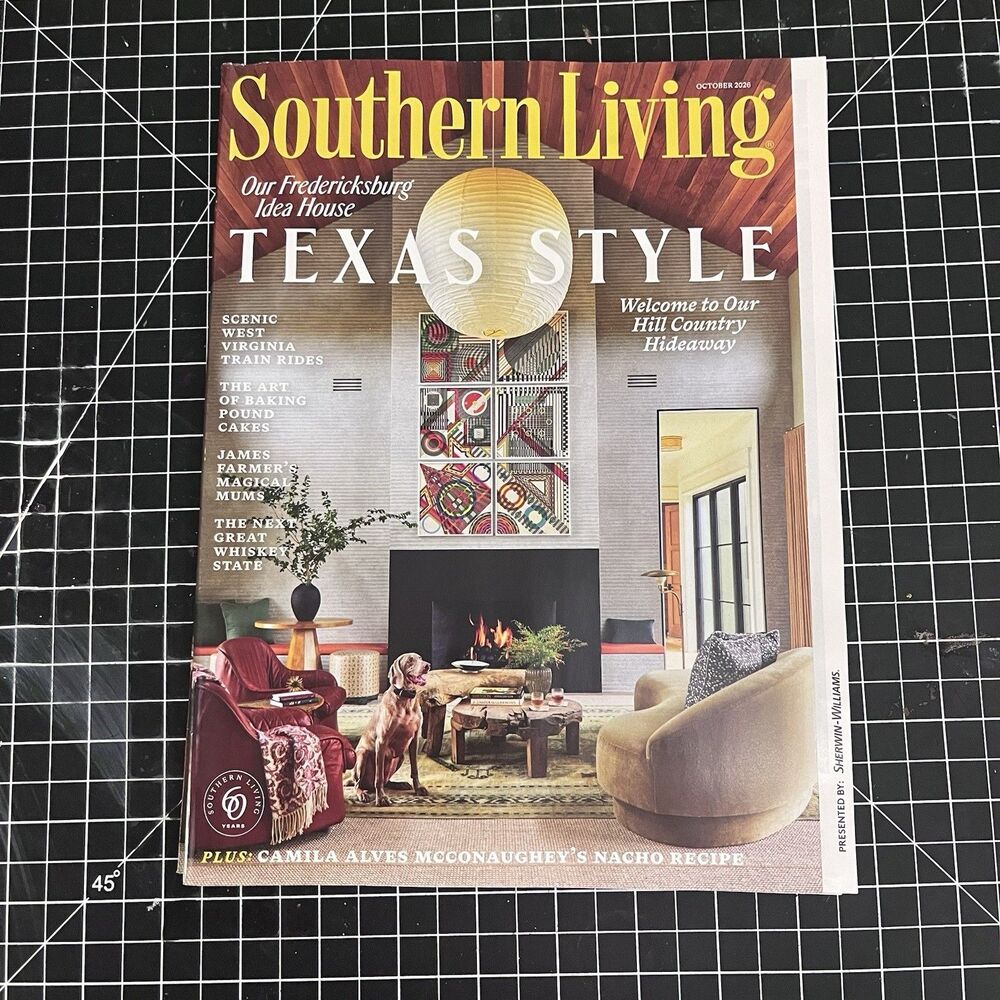 Southern Living Magazine 2026 October ~Texas Style ~WV Train Rides ~Mums~Whiskey